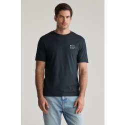 Gant SMALL GRAPHIC SS TSHIRT BLACK