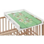 Přebalovací pult OGY Scarlett na postýlku - bílý - s přebalovací podložkou Galaxy - Zelená – Zboží Dáma