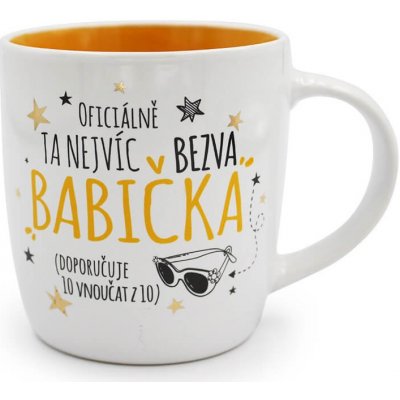 Nekupto Dárkový hrnek Nejvíc bezva babička 300 ml – Zbozi.Blesk.cz