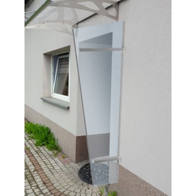 LanitPlast boční stěna UNI stříbrná / PLEXI PK912