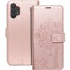 Pouzdro a kryt na mobilní telefon Samsung Pouzdro Forcell MEZZO Book Samsung Galaxy A32 LTE 4G tree rose zlaté