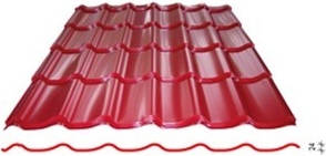 Satjam Roof Classic 0,6 mm Alumat červená 1 m²