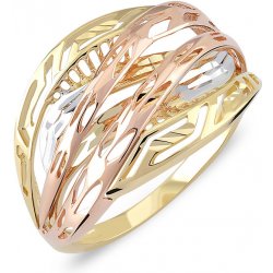 Lillian Vassago Luxusní prsten z kombinovaného zlata LLV06 GR068