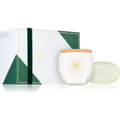 Essencias de Portugal + Saudade Coffret Bergamot & Cypress Bergamot & Cypress tuhé mýdlo 200 g + Bergamot & Cypress svíčka 180 g