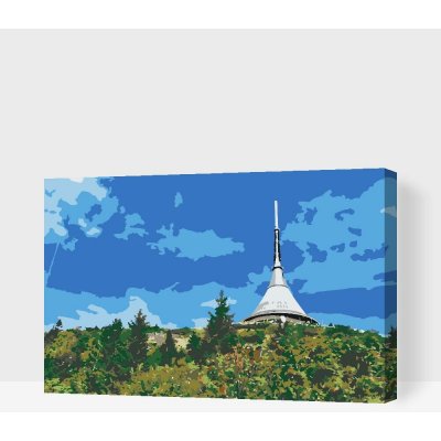 Painting Queens Malování podle čísel Ještěd 40 x 60 cm bez rámu a bez vypnutí plátna PBN/JESTED/40 x 60/WO – Hledejceny.cz