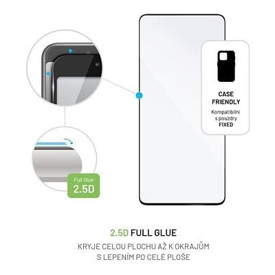 FIXED Full Cover 2,5D Tempered Glass for Realme 11 Pro+, black FIXGFA-1148-BK