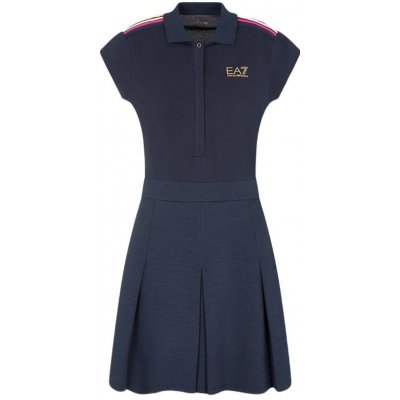 EA7 Woman Jersey Dress navy blue