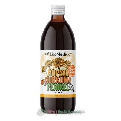 EkoMedica SK Pampeliška, kurkuma a fenykl nápoj 500 ml – Hledejceny.cz