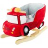 Euro Baby houpací požární auto s melodii červená
