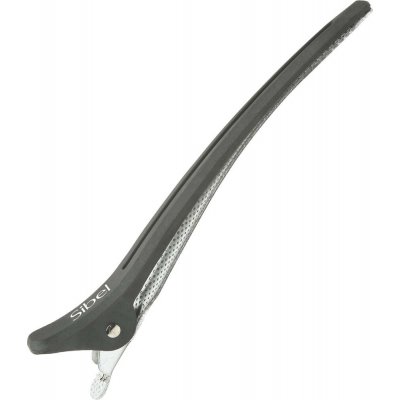 Karbonové klipsy do vlasů Sibel Carbon Line - 12 cm, černé - 6 ks (9376001) – Hledejceny.cz