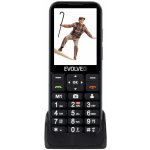 EVOLVEO EasyPhone LT, mobilní telefon pro seniory s nabíjecím stojánkem (černá barva) EP-880-LTB