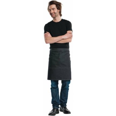 Gastrofans Zástěra do pasu Chaud Devant černý denim 90 x 50 cm – Hledejceny.cz