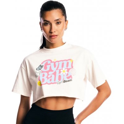 GymBeam Dámské tričko GymBabe Cream – Zboží Dáma
