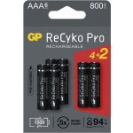 GP ReCyko Pro AAA 800mAh 6ks B2218V – Zbozi.Blesk.cz
