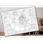 Radost v písku Šablona na pískování víla na lodi A4 210 x 297 mm – Zboží Mobilmania