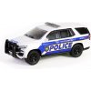 Sběratelský model GreenLight Chevrolet Tahoe Police Pursuit Vehicle 2022 bílá 1:64