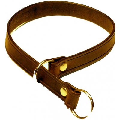 Zubíček Kombinovaný obojek z ploché kůže – Sleviste.cz