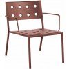 Zahradní židle a křeslo HAY Křeslo Balcony Lounge Armchair, iron red