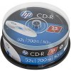 8 cm DVD médium HP CD-R 700MB 52x, cakebox, 25ks (CRE000153)