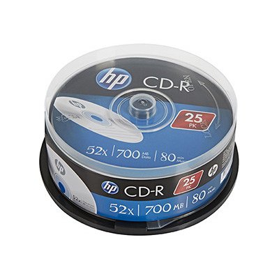 HP CD-R 700MB 52x, cakebox, 25ks (CRE000153) – Zboží Živě