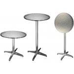 HI 423949 Skládací bistro bar/stůl hliník kulatý 60 x 60 x (58–115) cm – Hledejceny.cz