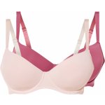 esmara podprsenka 2 kusy červená / světle růžová – Zboží Dáma