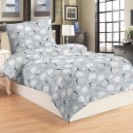 Jahu povlečení mikroflanel Peří šedé 140x200 70x90 – Sleviste.cz