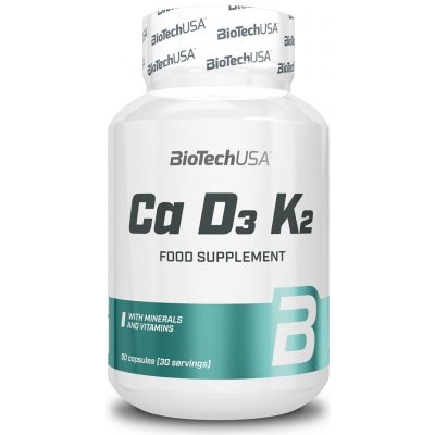 BiotechUSA Ca+D3+K2 90 kapslí – Hledejceny.cz