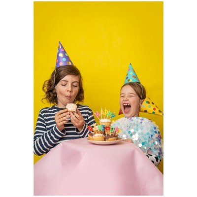 PartyDeco Párty čepičky barevné s puntíky 6ks 16cm – Zboží Mobilmania