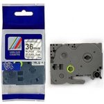 Brother TZ-M61 / TZe-M61, 36mm x 8m, černý tisk/průhledný matný podklad, kompatibilní páska - kopatibilní – Hledejceny.cz