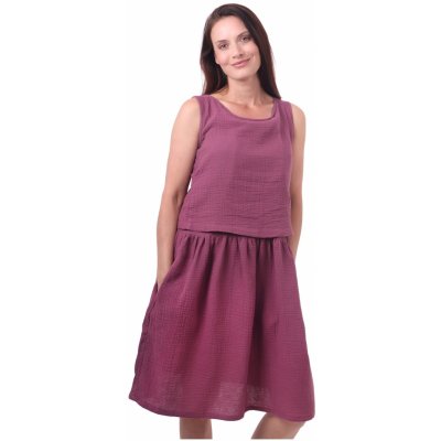 Jožánek kojicí mušelínové šaty Marlen cyklámen – Zbozi.Blesk.cz