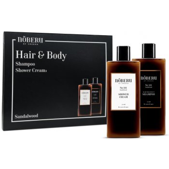 Noberu Sandalwood Hair and Body šampon na vlasy 250 ml + sprchový krém 250 ml dárková sada