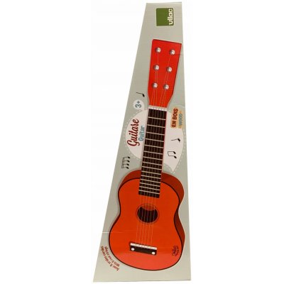Vilac dřevěná kytara červená