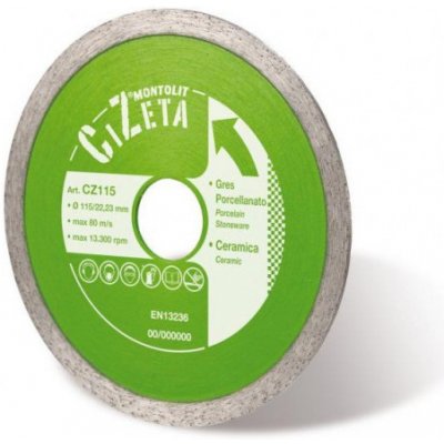 Montolit Diamantový kotouč keramika 115 mm CZ 115 – Zboží Dáma