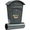 Poštovní schránka VOREL Poštovní schránka se stříškou oblou + zásobník na noviny 480x280x80mm šedá, TO-78591