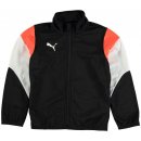 Puma Poly Tracksuit Junior Boys Black White