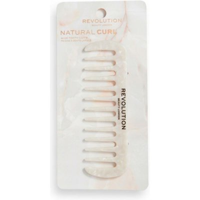 Revolution Haircare Natural Curl Wide Tooth Comb hřeben pro vlnité a kudrnaté vlasy White – Sleviste.cz