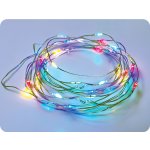 ACA Lighting LED dekorační řetěz 10m 100LED RGB 8 funkcí s adaptérem stříbrná měď [X01100312] – Hledejceny.cz