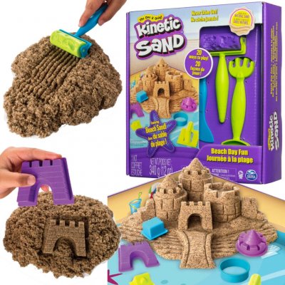 Kinetic Sand plážový den sada s hradem a doplňky – Sleviste.cz