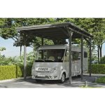 SKAN HOLZ Přístřešek na auto Emsland karavanový 404 x 604 cm břidlicově šedý – HobbyKompas.cz