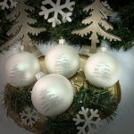IRISA Chladný vítr bílá sada skleněných koulí 4ks 7 cm Velikost: 7 cm Balení: 4ks Barva: bílá – Zbozi.Blesk.cz