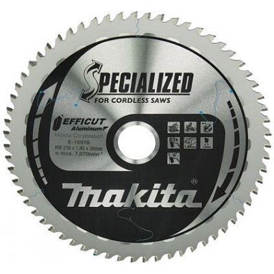 Makita pilový kotouč Efficut 216mm x 30mm 63z hliník E-16916 – Zboží Mobilmania