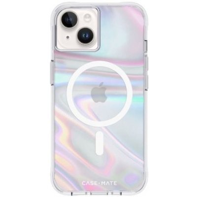 Pouzdro Case Mate Soap Bubble holografické s MagSafe iPhone 14 Plus - čiré