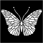 Stamperia Plastová šablona 12×12cm Motýl – Zbozi.Blesk.cz