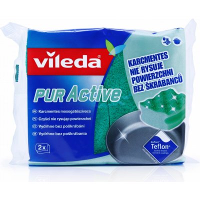 Vileda 116509 PUR active houbička střední 2 ks – HobbyKompas.cz