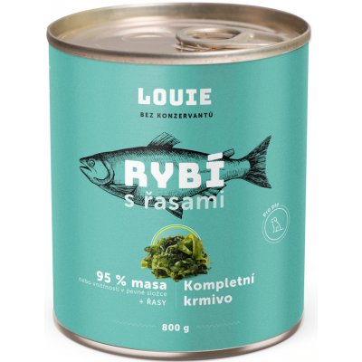 Louie Dog Rybí s řasami 800 g