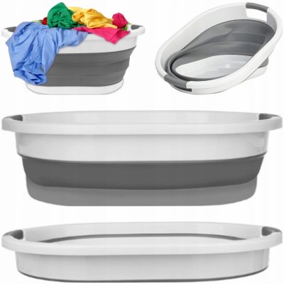 HomePRO Silikonový skládací koš na prádlo silikonová vanička 25L – Zboží Dáma