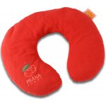 Ohřívací polštář PRÁNA s peckami třešně ve tvaru půlměsíce Barva: červená – Sleviste.cz