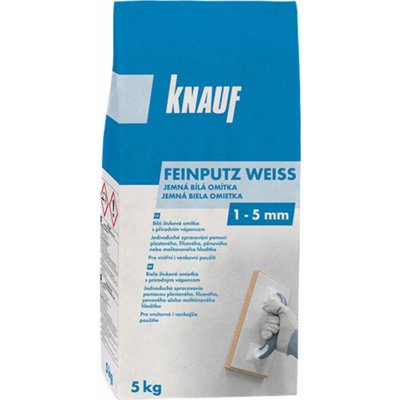 Knauf Omítka jemná bílá Feinputz 5kg – Hledejceny.cz