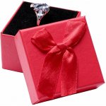 Nefertitis Papírová dárková krabička červená na prsteny 5 x 5 x 3,5 cm NF27105 – Zboží Dáma